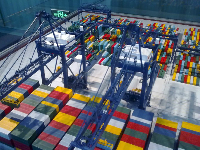 北屯市港口集装箱堆场