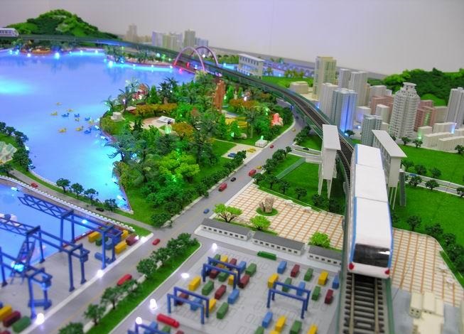 北屯市港口沙盘